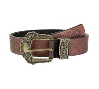 AGUTALITHIC Western Türkis Gürtel Geprägtes Riemen Geschnitztes Blumenmuster Taillengürtel Für Jeans-Hose-Kleid Rodeo-Country-Konzert(120cm/47.24", C)