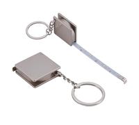AHANDMAKER 2 Stück Einziehbares Maßband Schlüsselanhänger Maßband Lineal Mit Schlüsselring Quadratisches Kleines Messwerkzeug Für Geldbörsentaschen Schlüssel Körperkleidung Schneider 89cm