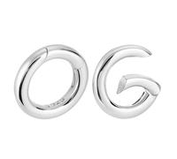 AHANDMAKER 925 Sterling Silber Halskette Enhancer Verschluss 12mm Runder Halskettenverkürzer Schmuckverschlüsse Federtorring Zur Schmuckherstellung Armbänder Silbern Silberfarbig