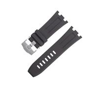 AHGDDA 28 mm Natur-Fluor-Armband aus weichem FKM-Gummi, Zubehör für Audemars und Piguet Gürtel 15710/15703 Uhrenarmband(Gray 5)