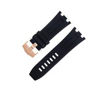AHGDDA 28 mm Natur-Fluor-Armband aus weichem FKM-Gummi, Zubehör, Uhrenarmband für AP-Armband, für Audemars und Piguet-Gürtel 15710/15703. Nicht schnell verfügbar(Black 4)