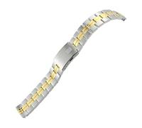 AHGDDA Edelstahl-Uhrenarmbänder für 1853 T049 T049410A Tissot PR100-Serie, massives Metallarmband, 19 mm(Middle Gold)