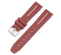 AHGDDA Für Moonswatch Uhr gebogenes lückenloses Kautschukarmband für Omega Swatch Joint Planet Series Moon Mercury gebogenes Kautschukarmband Männer Frauen 20 mm Uhrenarmbänder(BB)