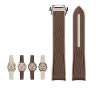 AHGDDA NEUES Gummi-Silikon-Armband für Omega X Swatch Joint MoonSwatch Celestial Sports 20-mm-Uhrenarmband mit gebogenem Ende