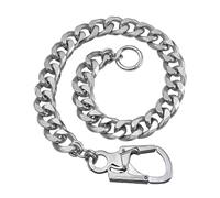 Ahiller Punk Hosenkette Herren Robuste Schlüsselkette mit Karabiner, 63cm Aluminiumlegierung Hip-Hop-Goth-Taschenkette Wallet Keychain-YK