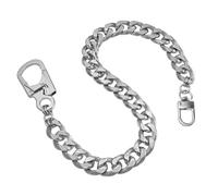 Ahiller Punk Hosenkette Herren Robuste Schlüsselkette mit Karabiner, 63cm Aluminiumlegierung Hip-Hop-Goth-Taschenkette Wallet Keychain-BK