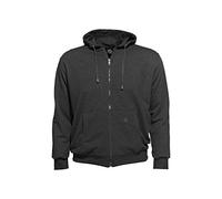 Ahorn Sportswear Kapuzen Sweatjacke in anthrazit - große Größen bis 10XL, Größe:9XL