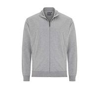 AHORN SPORTSWEAR Übergrößen Basic Trainerjacken Sweatjacke Grau-Melange 4XL