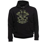 AHORN SPORTSWEAR Übergrößen Kapuzen-Sweatshirt Edmonton Oliv Schwarz 10XL