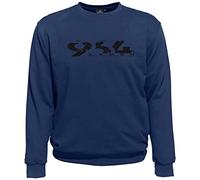AHORN SPORTSWEAR Übergrößen Sweatshirt 964 Ahorn schwarz Alpine Blue 6XL