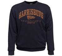 AHORN SPORTSWEAR Übergrößen Sweatshirt Harrisburg orange Navy 3XL