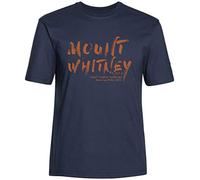Ahorn Sportswear Übergrößen T-Shirt Mount Whitney orange Dark Blue 3XL
