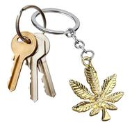 Ahornblätter, Schlüsselanhänger mit Blättern, stylischer Schlüsselanhänger aus Metall mit Ahornblättern, Autoschlüsselanhänger für Frauen und Mädchen, gold, riferimento alla descrizione