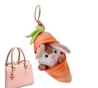 Ahuuen Kuscheltier Hase,Plüsch Schlüsselanhänger mit Karottenhasen - Zartes Kuschel Spielzeug Für Kinder Mädchen Familie