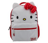 AI ACCESSORY INNOVATIONS Hello Kitty Rucksack für Mädchen, Sanrio Kawaii Büchertasche, 40,6 cm, Anime-Schultasche mit 3D-Funktionen, hello kitty, Large, 40,6 cm großer Rucksack