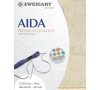 AIDA precut 14 ct. Rustico-Aida 3279 Farbe 54, Handarbeitsstoff für Kreuzstich 48x53cm