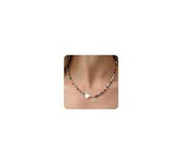Aidenn Cute Kette mit Buchstaben Anhänger Mädchen Frauen Trendy Stuff Boho Initialen Choker Halskette Namen Buchstabenkette Hypoallergene Anfangsbuchstaben Handwerker Geschenke Teen Girls B