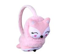AIDIER Boys Girls Cute Fox Winter Earmuffs Soft Faux Fur Kids Ear Flaps Children Plush Furry Ear Warmers Protector Ear Cover Xmas Birthday Gift