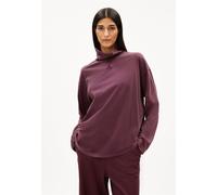 AIDINAA GMT DYE LANGARMSHIRT | Aus 100% Bio-Baumwolle - rot (XL)
