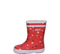 Aigle gefütterter Kindergummistiefel BABY FLAC FUR PRINT 2 RED HEARTS 21