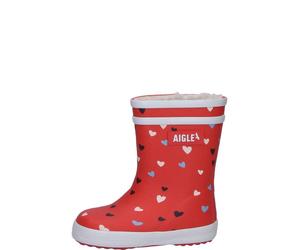 Aigle gefütterter Kindergummistiefel BABY FLAC FUR PRINT 2 RED HEARTS 21