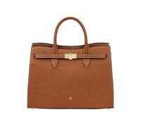 AIGNER - Aigner Handtasche Farah L, mit Kontrastnähten, Cognac Brown