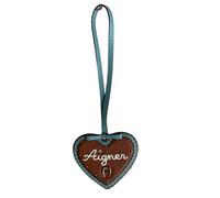 AIGNER - Aigner Taschenanhänger Lebkuchen-Herz, Braun-Aquamarin