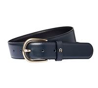 Aigner Basic Belt with S-Buckle Gold 126347 Blue, 115cm