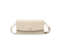 Aigner Brieftasche mit Riemen, Clutch, Schultertasche, Macadamia White