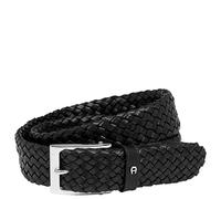 Aigner Business Belt - Gürtel 35 mm Flechtgürtel Leder (black, 110)