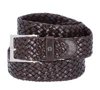 AIGNER Business Flechtgürtel Leder 110 cm braun