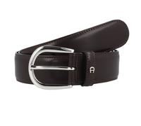 "Aigner Gürtel Basic mit S-Schließe silber 126371 dunkelbraun" 100 cm