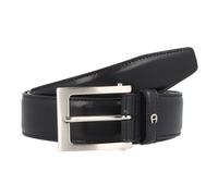 Aigner Gürtel Basic mit S-Schließe silber 126089 schwarz 100 cm