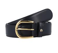 "Aigner Gürtel Basic mit S-Schließe gold 126347 blau" 105 cm