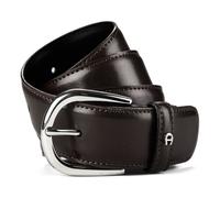 "Aigner Gürtel Basic mit S-Schließe silber 126371 dunkelbraun" 85 cm