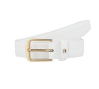Aigner Gürtel Basic mit S-Schließe gold 125564, weiss" 85 cm