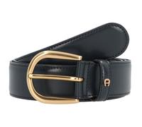 "Aigner Gürtel Basic mit S-Schließe gold 126347 blau" 90 cm