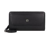 AIGNER Clutch Geldbörse Leder 20 cm black (TAS015615) schwarz