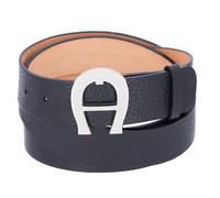 "Aigner Logogürtel Cybill Silber 125090, Schwarz" 85 cm