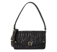 AIGNER Diadora Umhängetasche Leder 23 cm schwarz