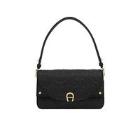 AIGNER Diadora Umhängetasche Leder 23 cm schwarz