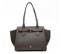 AIGNER Farah Schultertasche Leder 38 cm braun