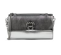 AIGNER Fashion Clutch Geldbörse Leder 18.5 cm silberfarben