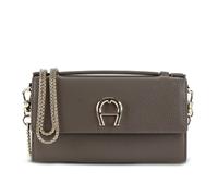 AIGNER Fashion Clutch Geldbörse Leder 19 cm grau