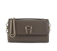 AIGNER Fashion Clutch Geldbörse Leder 19 cm grau