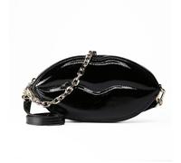 AIGNER Fashion Umhängetasche Leder 23 cm schwarz