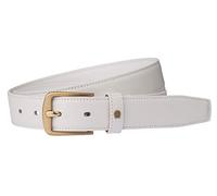 Aigner Gürtel Basic mit S-Schließe Gold 125564, Weiss 85 cm