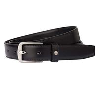 Aigner Gürtel Basic mit S-Schließe Silber 125554, Schwarz-110 cm