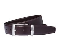 "Aigner Gürtel Basic mit S-Schließe silber 126355, dunkelbraun" 90 cm