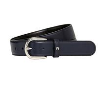 "Aigner Gürtel Basic mit S-Schließe silber 126371 blau" 100 cm